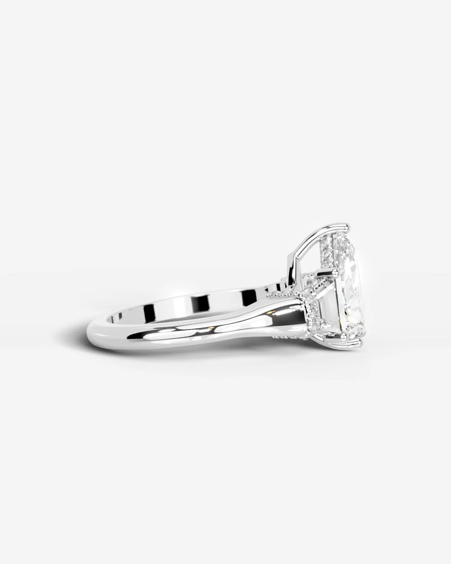 Viola (Pear) 14k White Gold 004