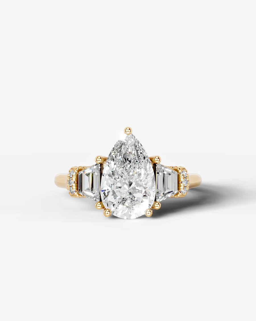 Viola (Pear) 18k Yellow Gold 001