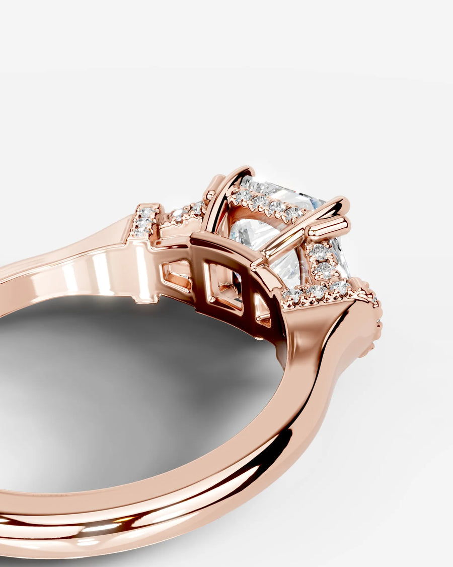 Viola (Princess) 14k Rose Gold 003