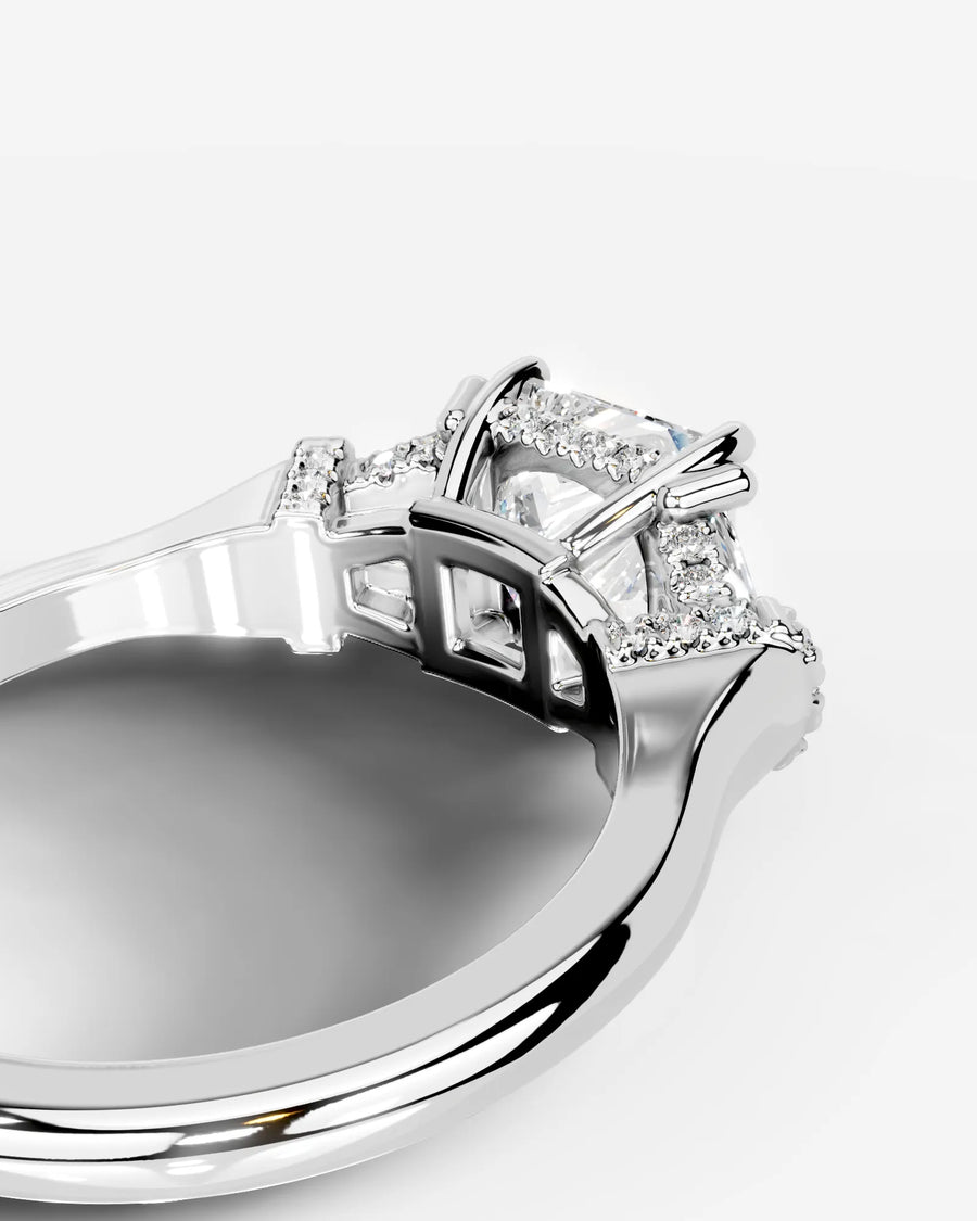 Viola (Princess) 14k White Gold 003