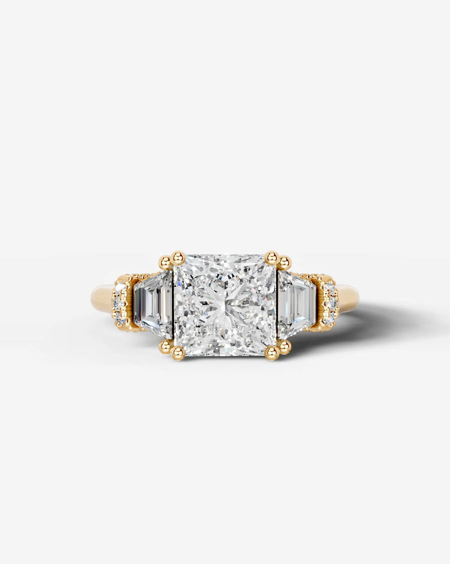 Viola (Princess) 18k Yellow Gold 001
