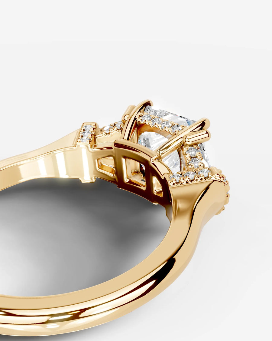 Viola (Princess) 18k Yellow Gold 003