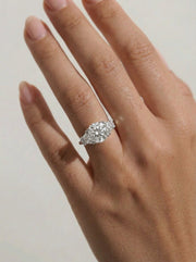 Viola (Round) 18k White Gold 002