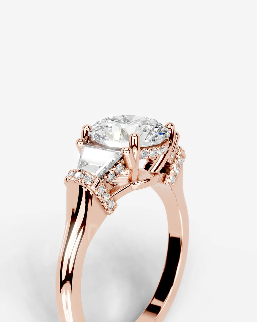 Viola (Round) 14k Rose Gold 006