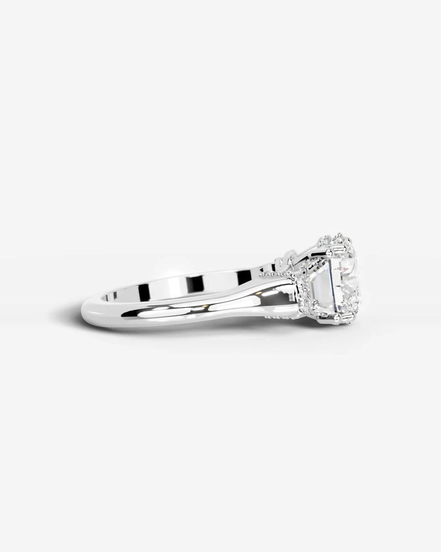 Viola (Round) 14k White Gold 004