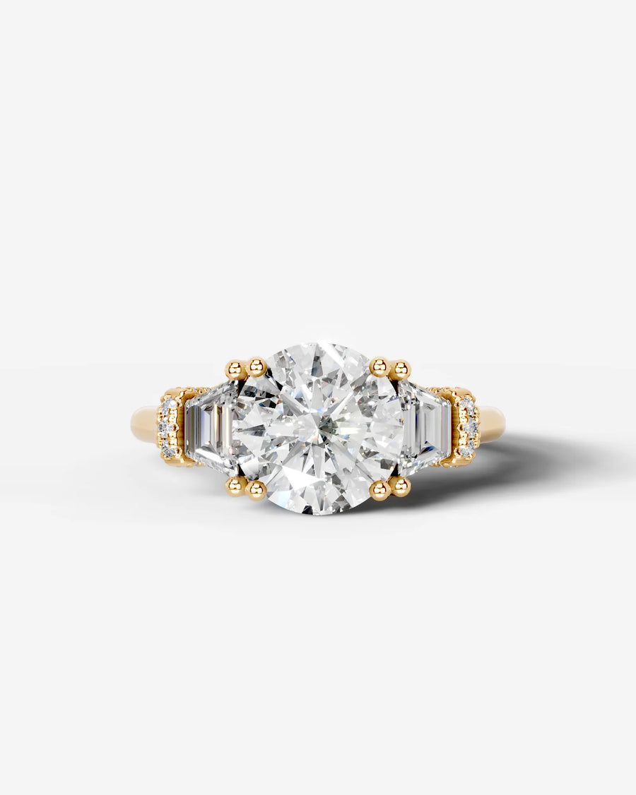 Viola (Round) 18k Yellow Gold 001