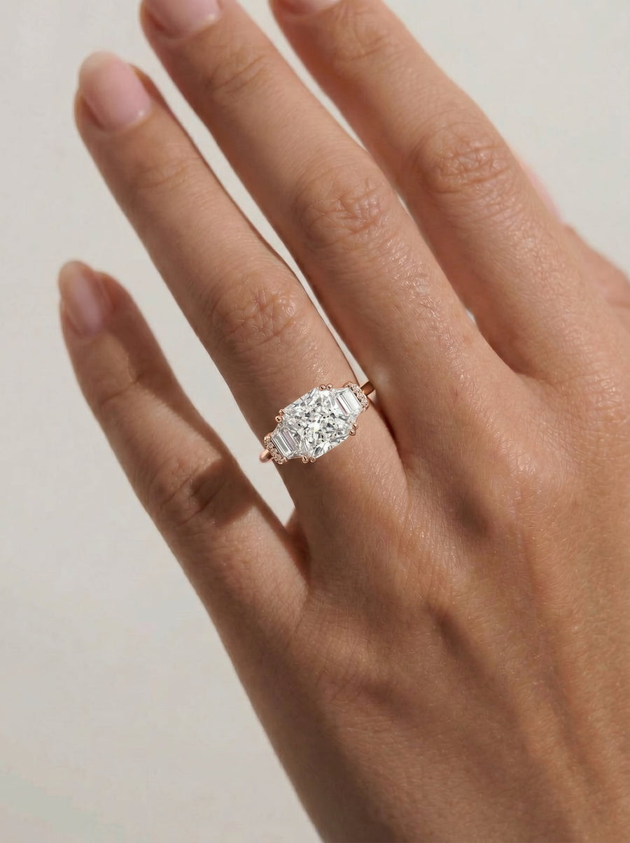 Viola (Radiant) 14k Rose Gold 002