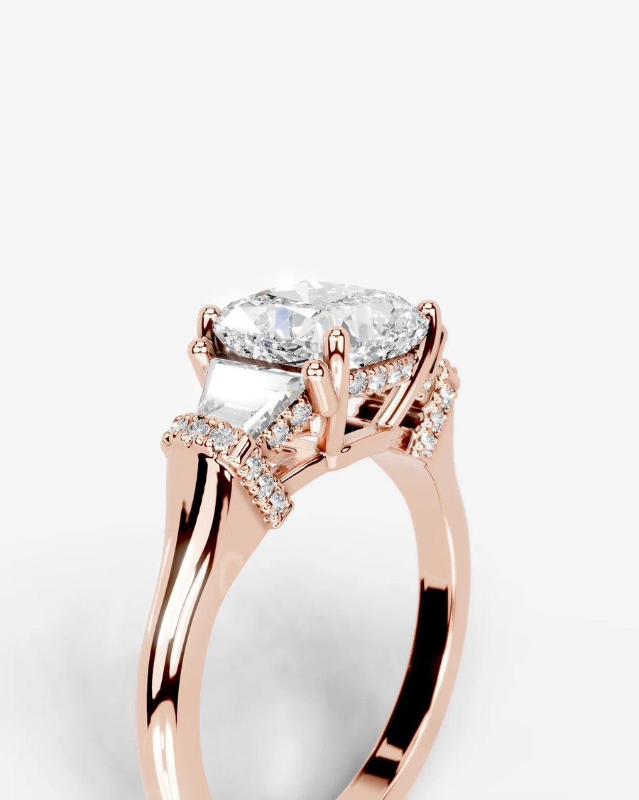 Viola (Cushion) 14k Rose Gold 006