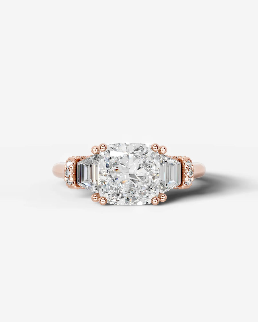 Viola (Cushion) 14k Rose Gold 001
