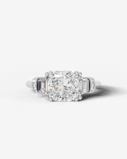 Viola (Cushion) 14k White Gold 001
