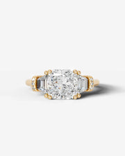 Viola (Cushion) 14k Yellow Gold 001