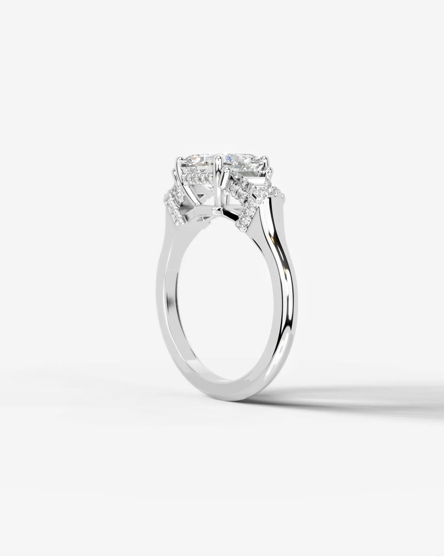 Viola (Radiant) 18k White Gold 005