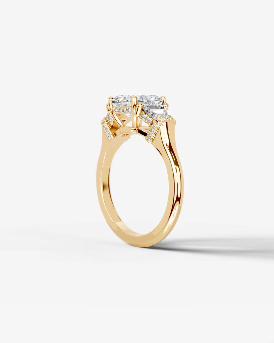 Viola (Radiant) 14k Yellow Gold 005