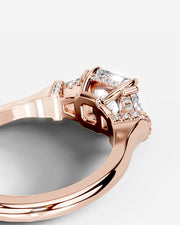 Viola (Radiant) 14k Rose Gold 003