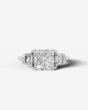 Viola (Radiant) 14k White Gold 001