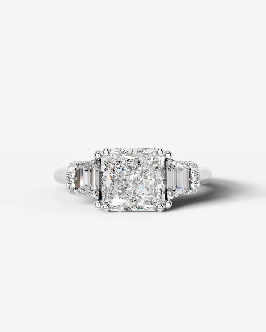 Viola (Radiant) 14k White Gold 001