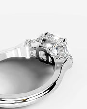 Viola (Radiant) 18k White Gold 003