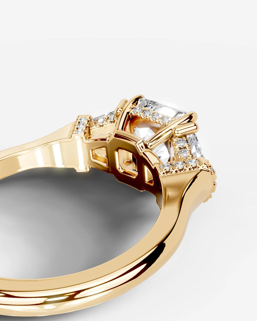 Viola (Radiant) 14k Yellow Gold 003