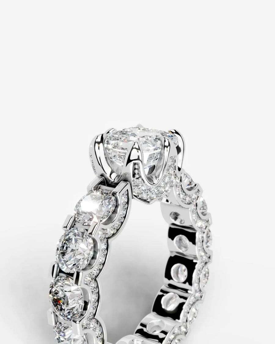 Woong (Asscher) 14k White Gold 005