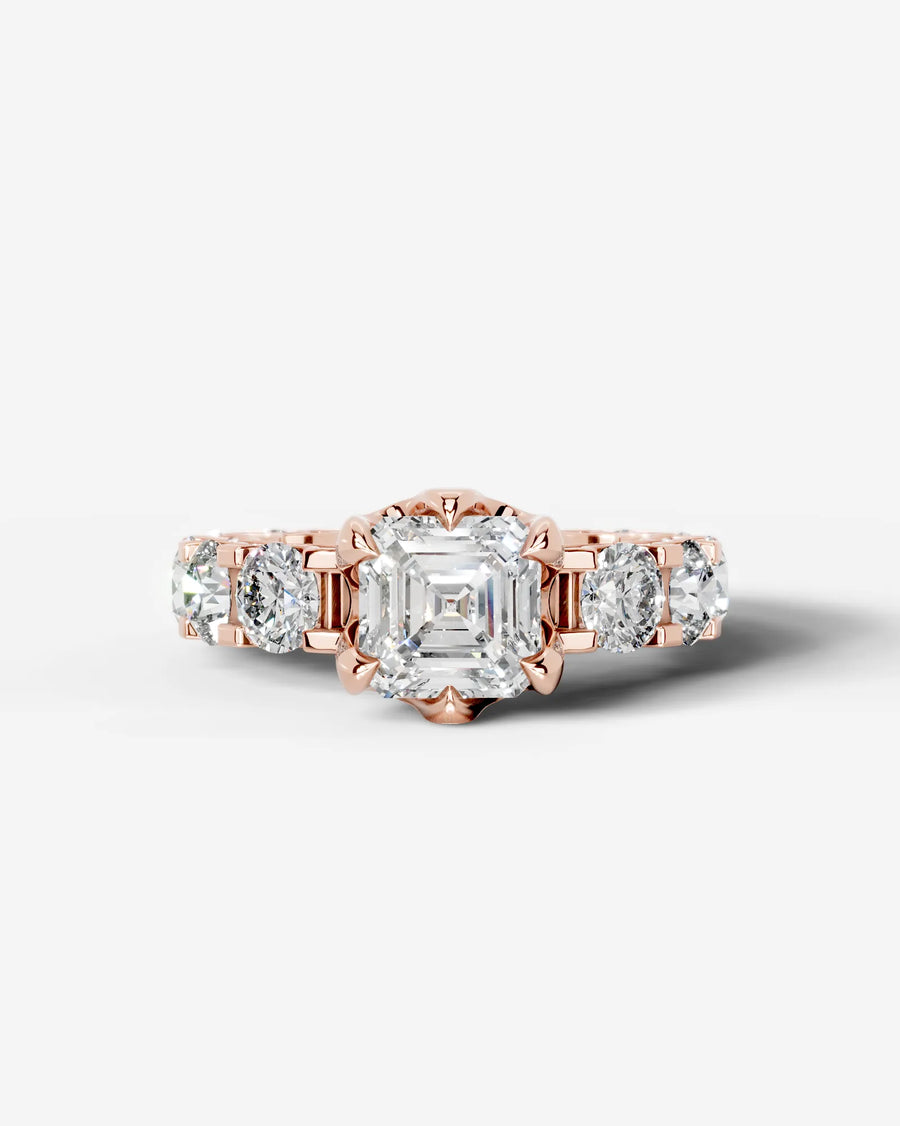 Woong (Asscher) 14k Rose Gold 001