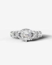 Woong (Asscher) 18k White Gold 001