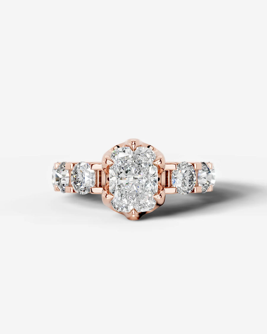 Woong (Elongated Cushion) 14k Rose Gold 001