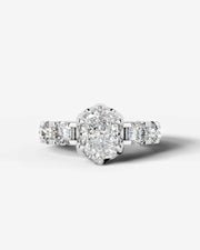 Woong (Elongated Cushion) 18k White Gold 001