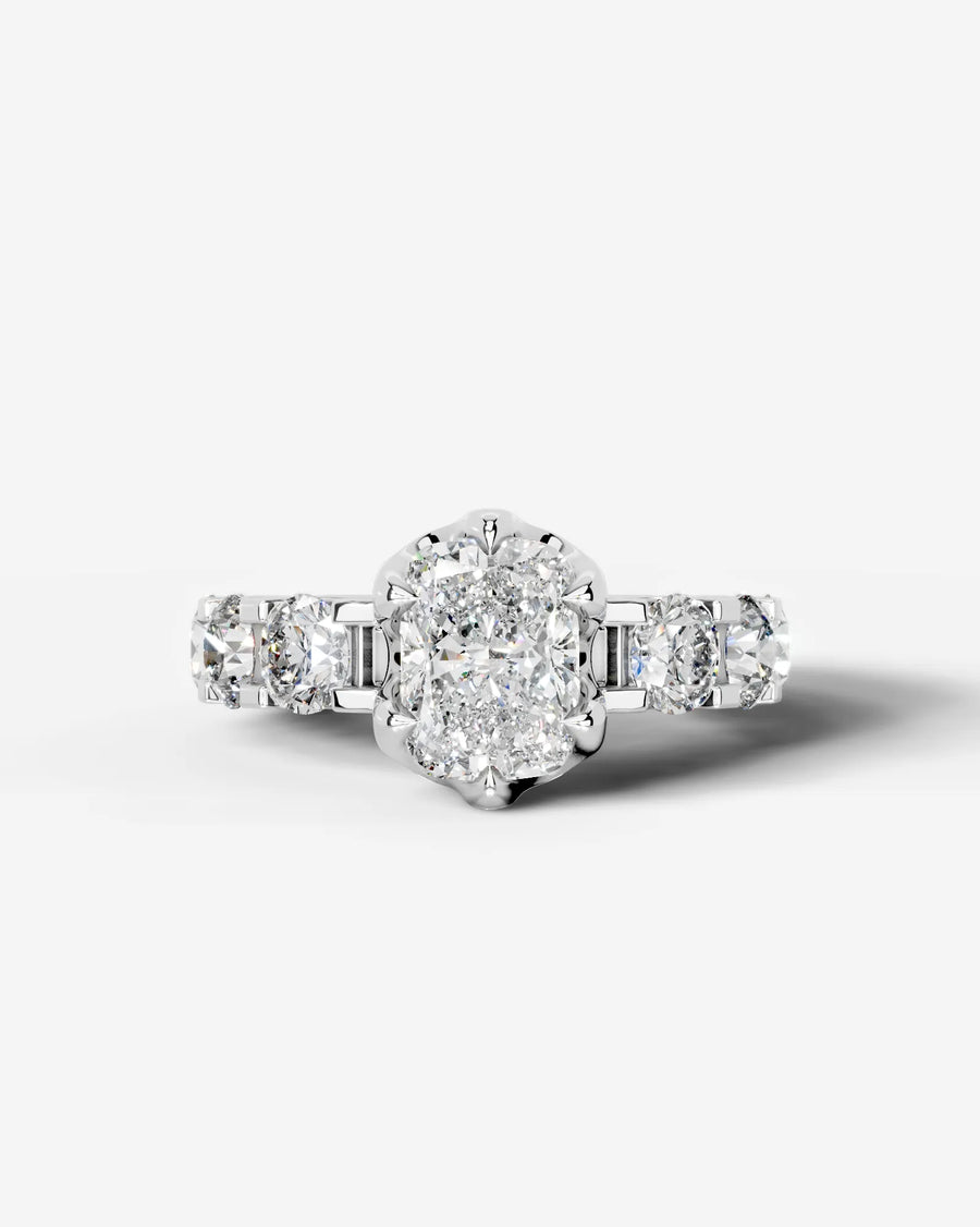 Woong (Elongated Cushion) 18k White Gold 001