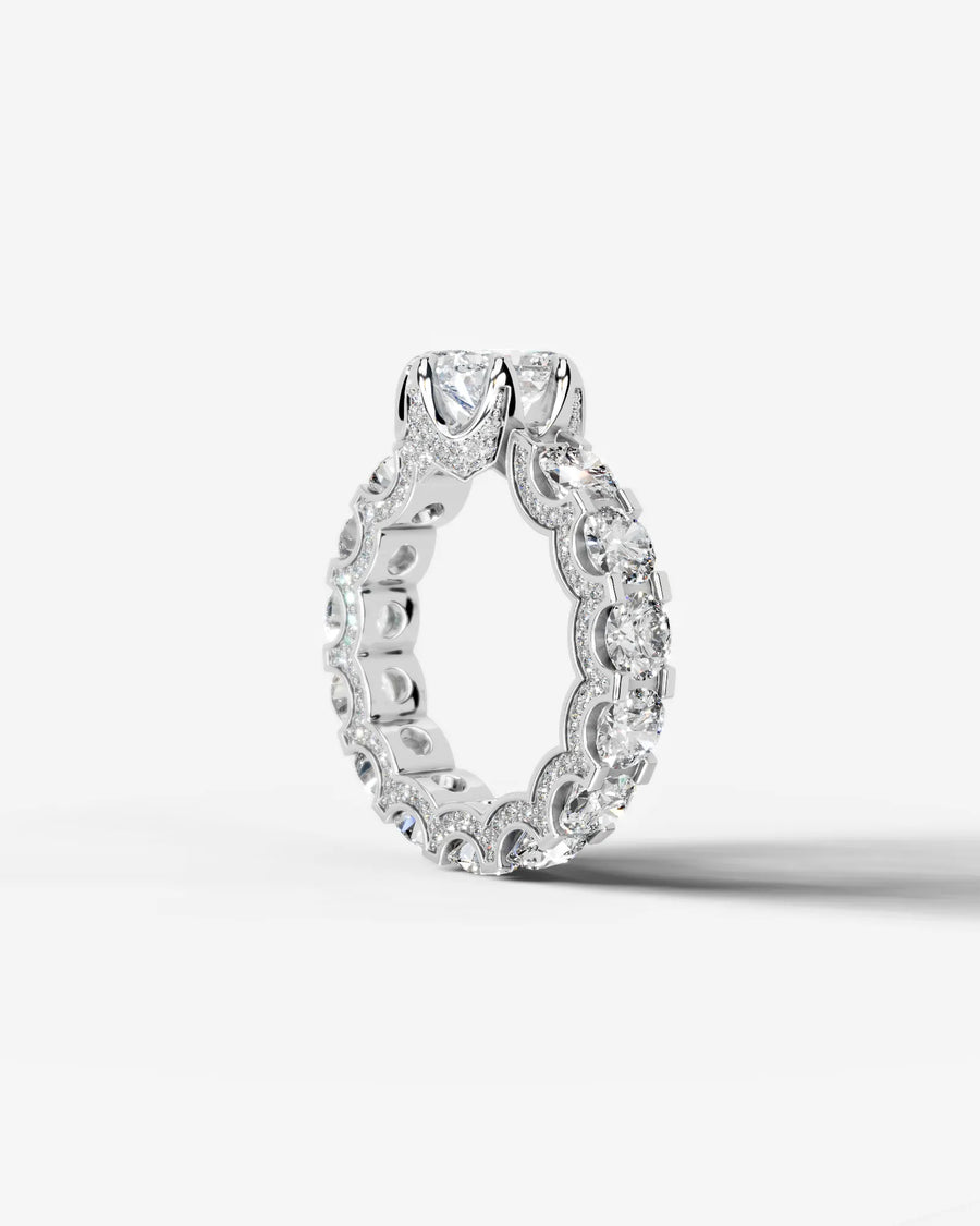 Woong (Elongated Radiant) 18k White Gold 004