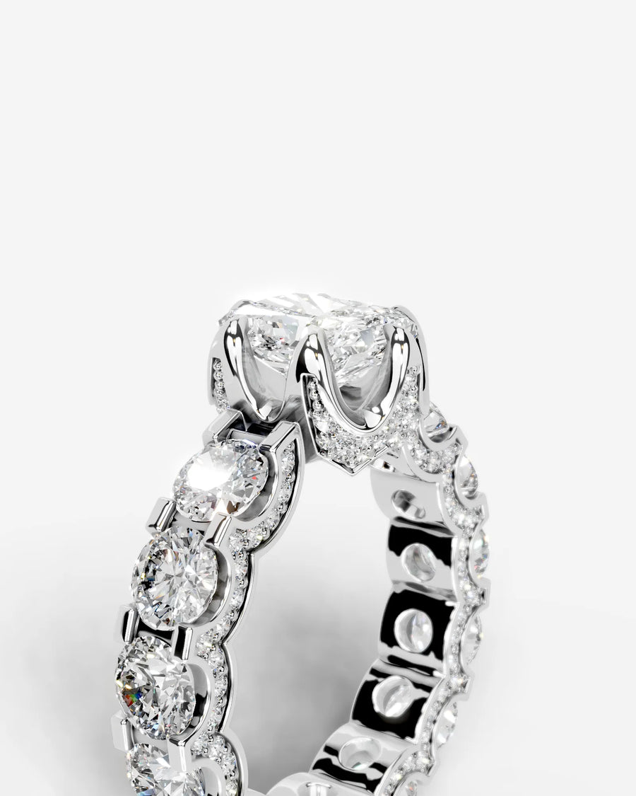 Woong (Elongated Radiant) 14k White Gold 005