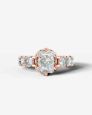 Woong (Elongated Radiant) 14k Rose Gold 001