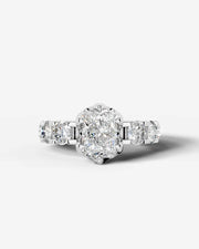 Woong (Elongated Radiant) 18k White Gold 001