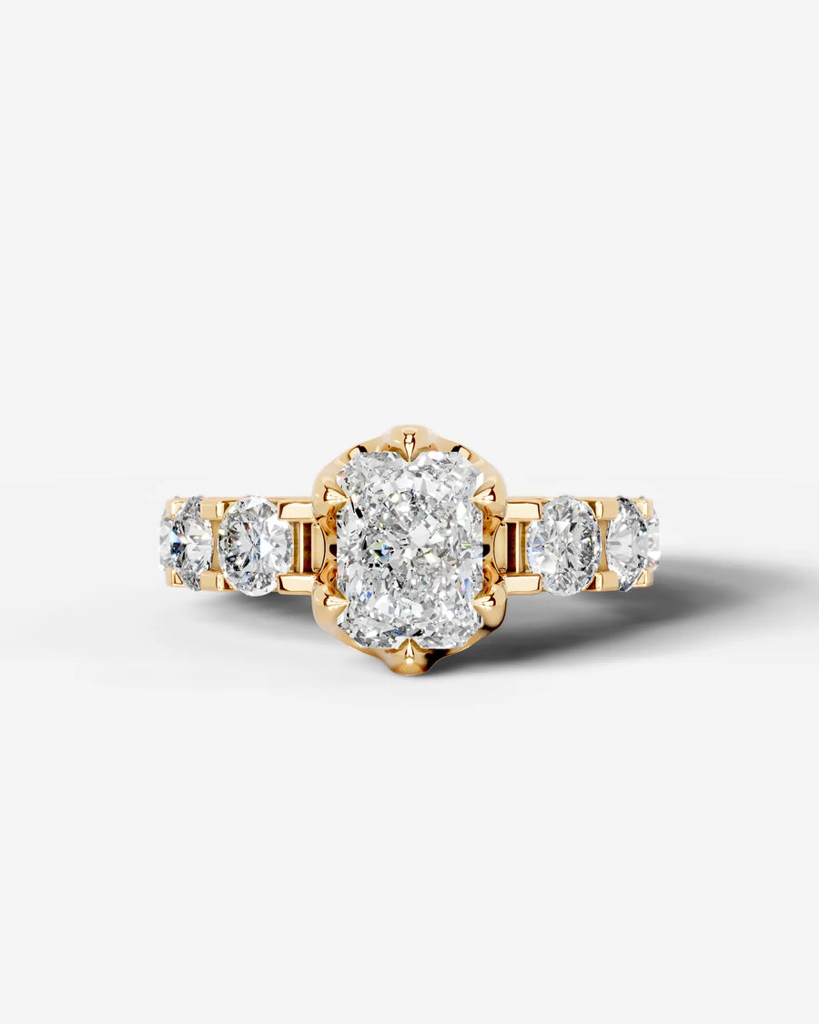 Woong (Elongated Radiant) 18k Yellow Gold 001
