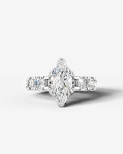 Woong (Marquise) 14k White Gold 001