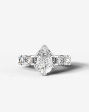 Woong (Pear) 18k White Gold 001