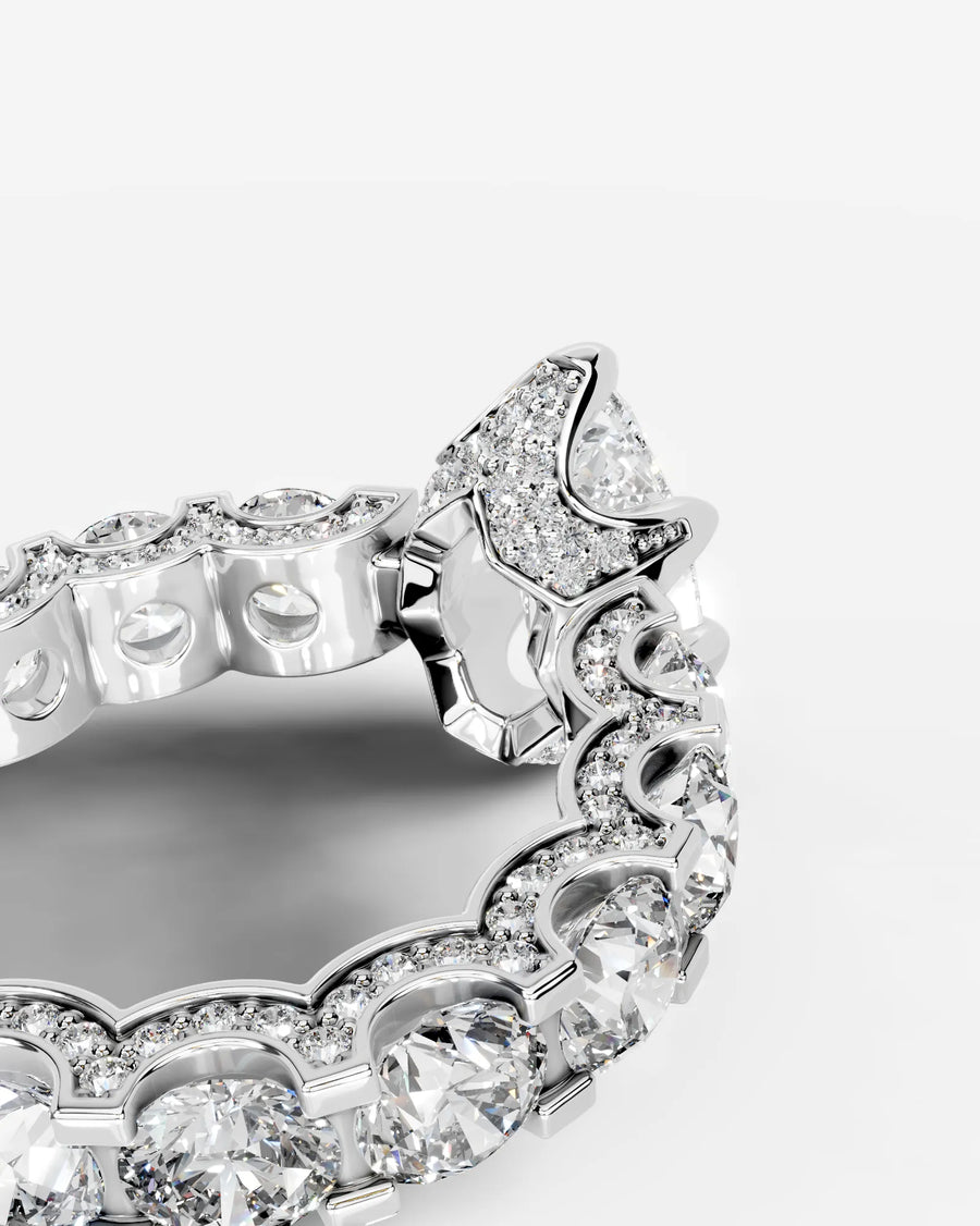 Woong (Pear) 18k White Gold 002