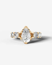 Woong (Pear) 14k Yellow Gold 001