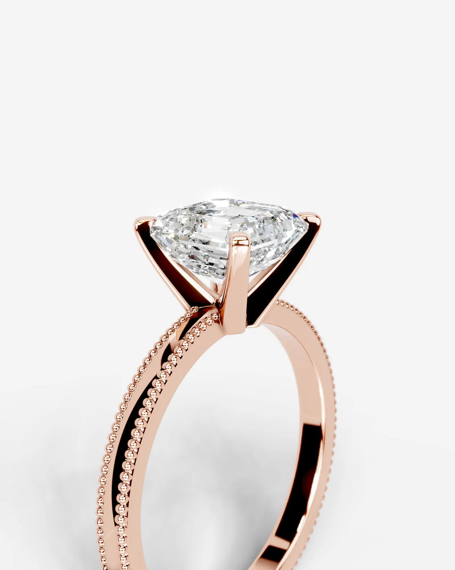 Maria (Asscher) 14k Rose Gold 005