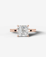 Maria (Asscher) 14k Rose Gold 001
