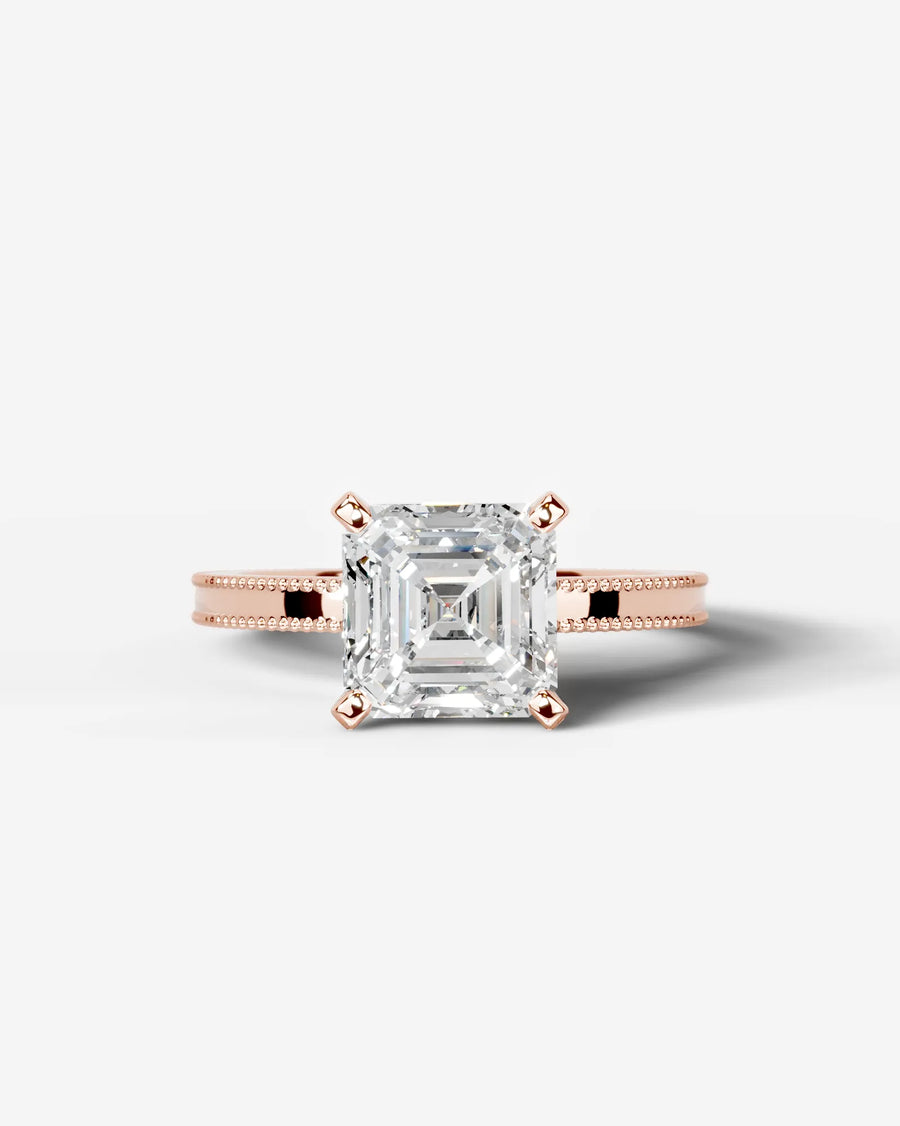 Maria (Asscher) 14k Rose Gold 001