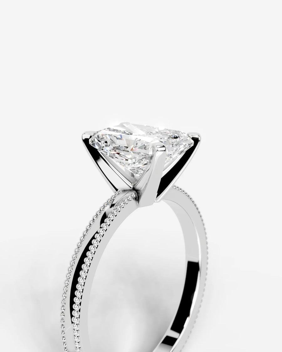Maria (Elongated Radiant) 14k White Gold 005