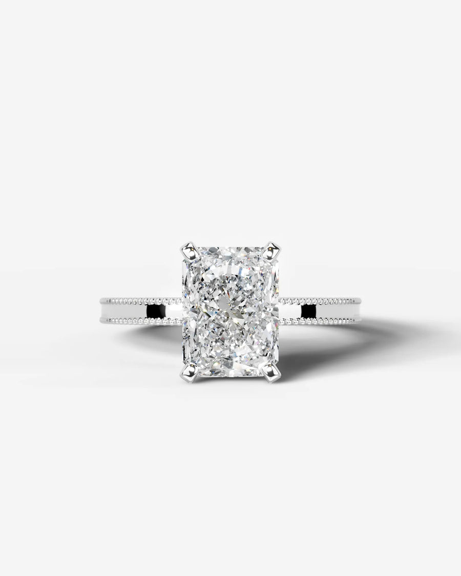 Maria (Elongated Radiant) 14k White Gold 001