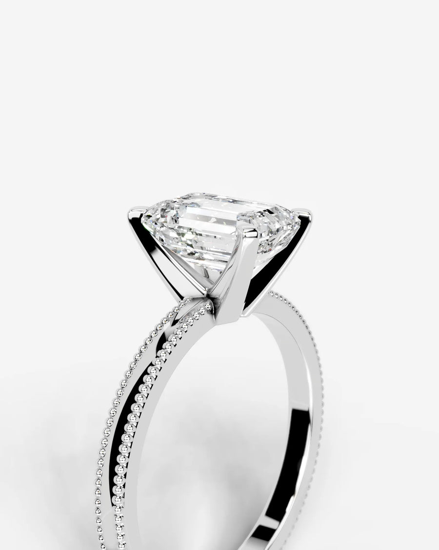 Maria (Emerald) 18k White Gold 005