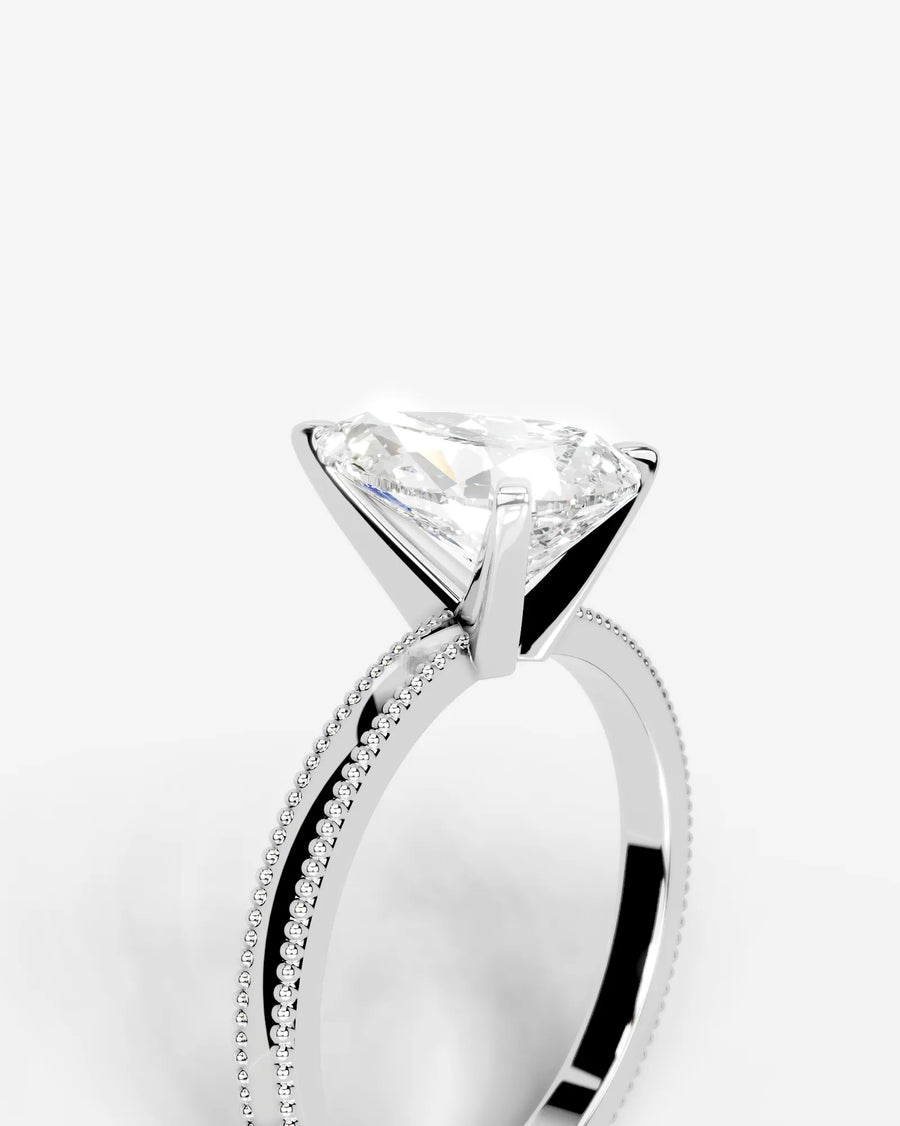 Maria (Pear) 14k White Gold 005