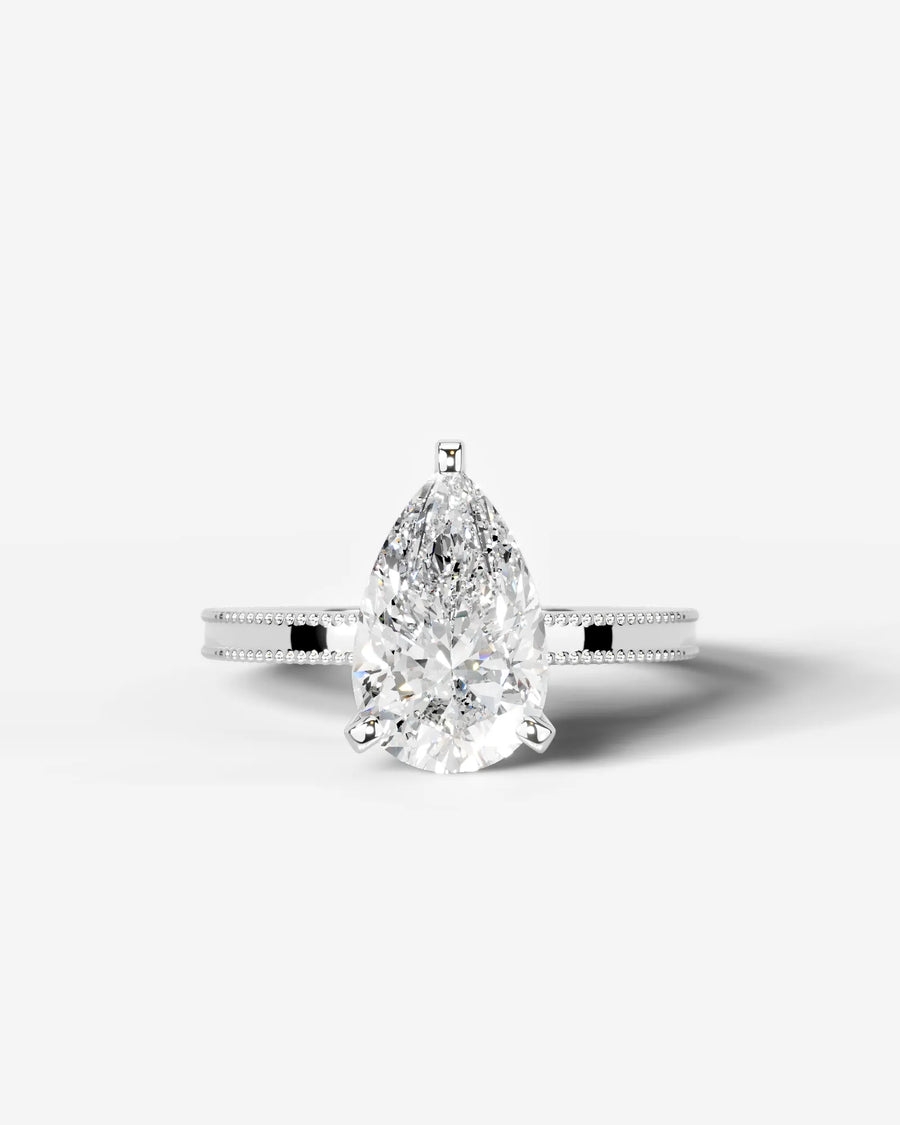 Maria (Pear) 18k White Gold 001