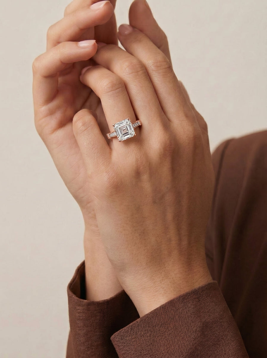 Hazel (Asscher) 14k Rose Gold 004