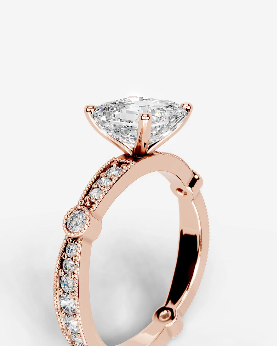 Hazel (Asscher) 14k Rose Gold 003