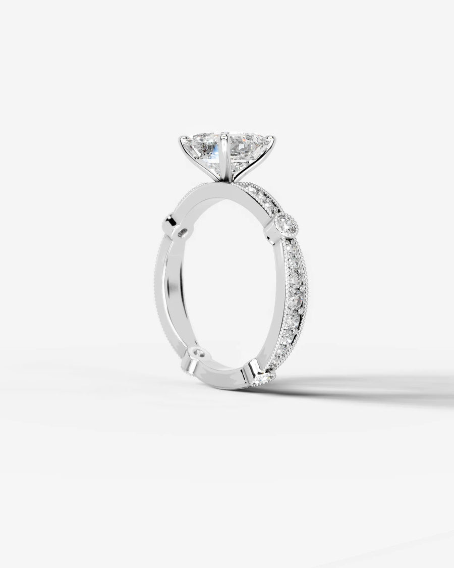 Hazel (Asscher) 14k White Gold 002