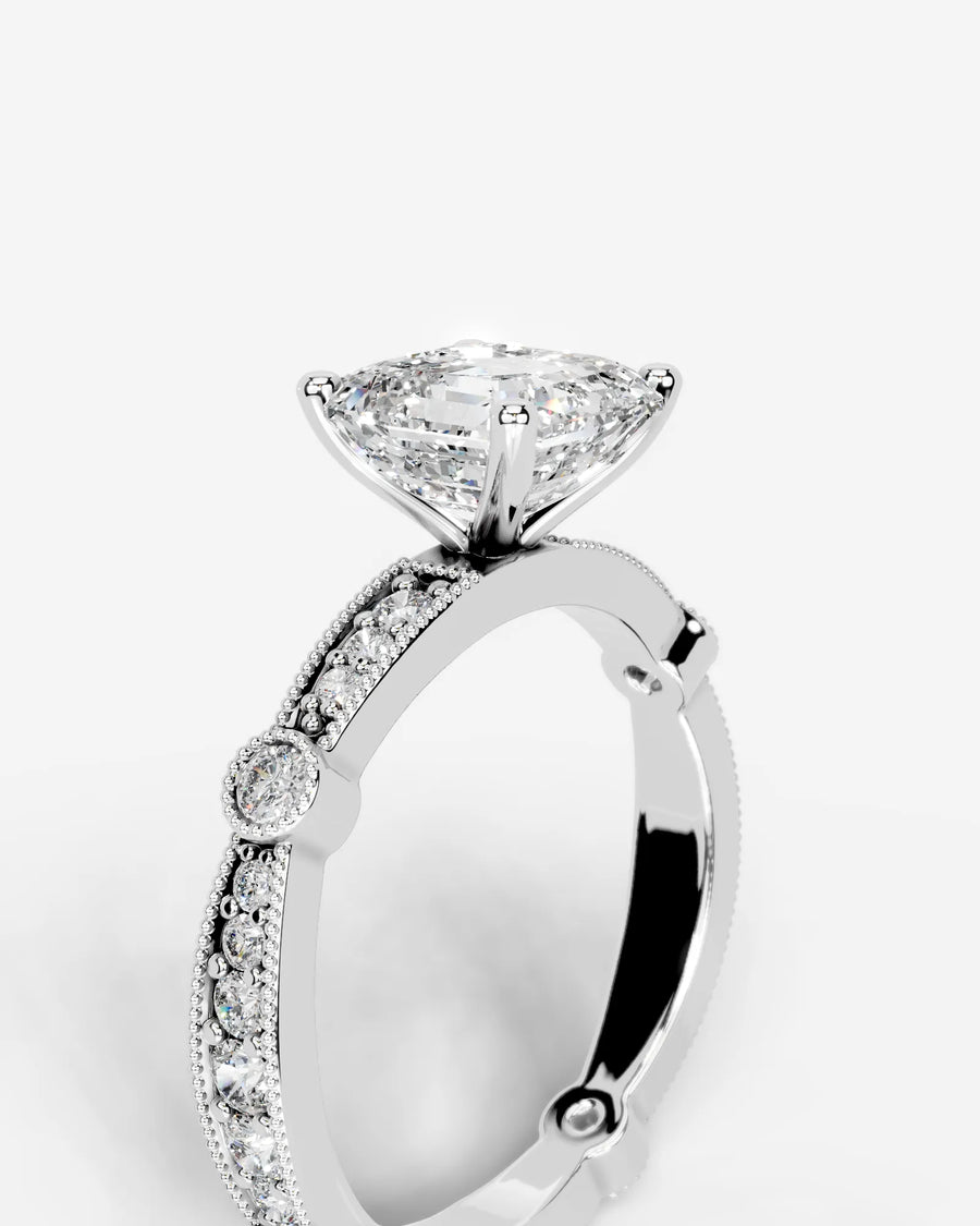 Hazel (Asscher) 18k White Gold 003