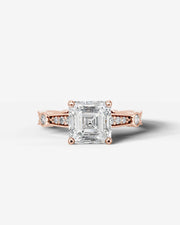 Hazel (Asscher) 14k Rose Gold 001